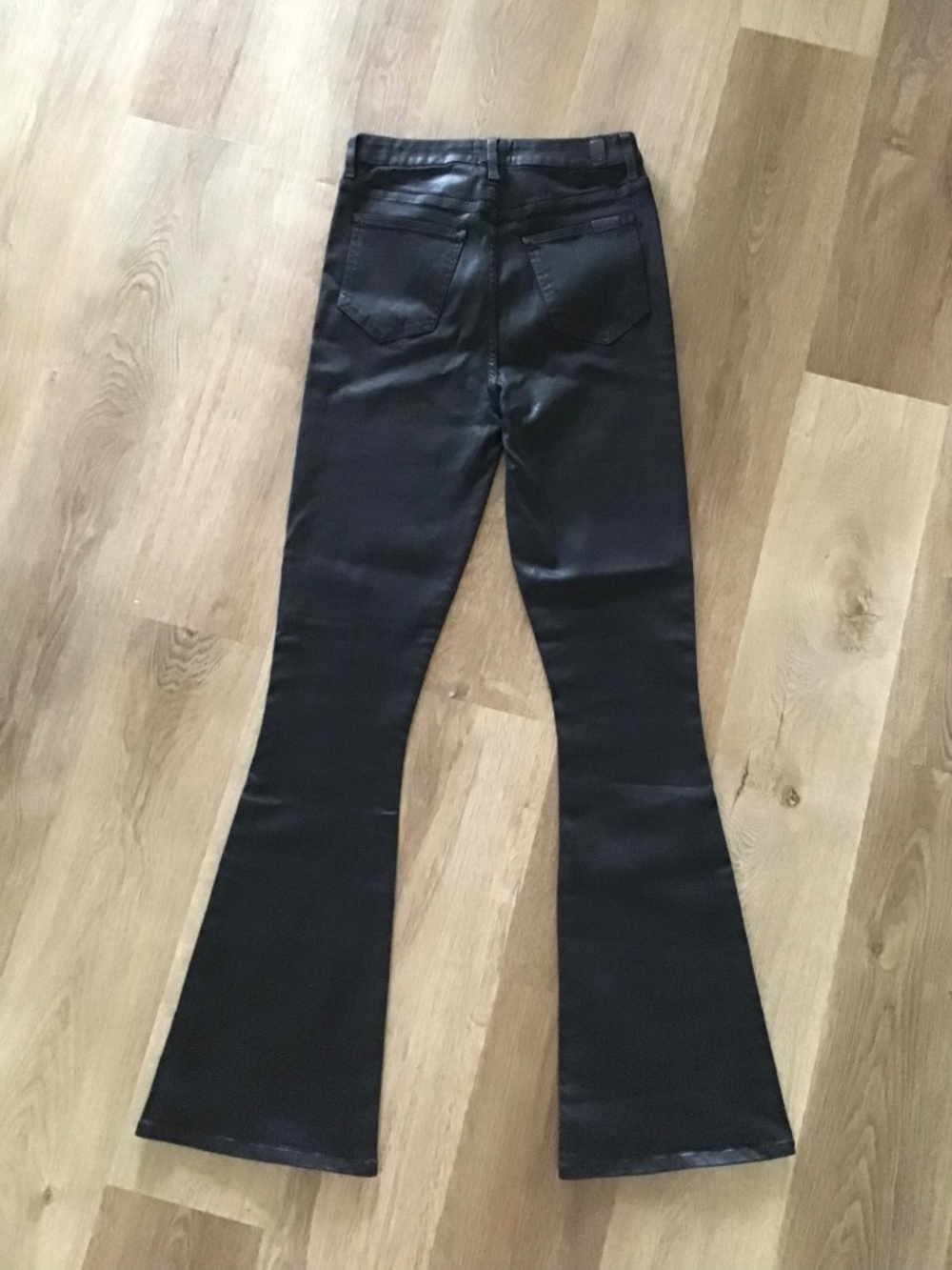7 for All Mankind Black bell bottom jeans